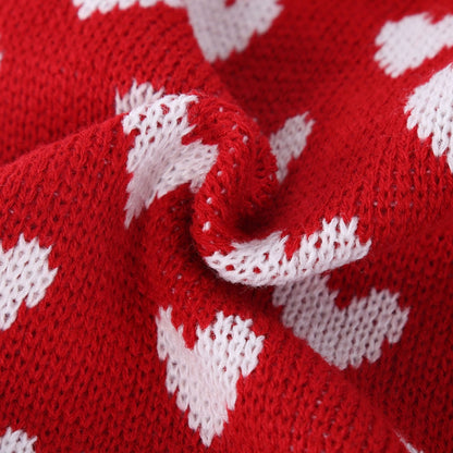 Ozzie - Princess Style Allover Heart Pet Sweater