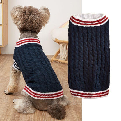 Ozzie - Round Neck Knit Pet Sweater Vest