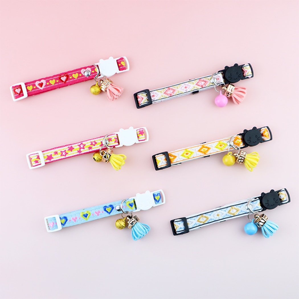Mokka - Embroidered Pattern Decorative Cat Collar