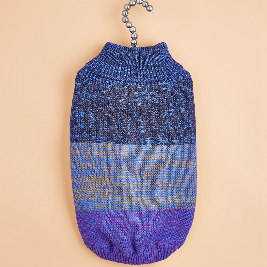 Ozzie - Striped Knit-Style Pet Pullover Dog Sweater