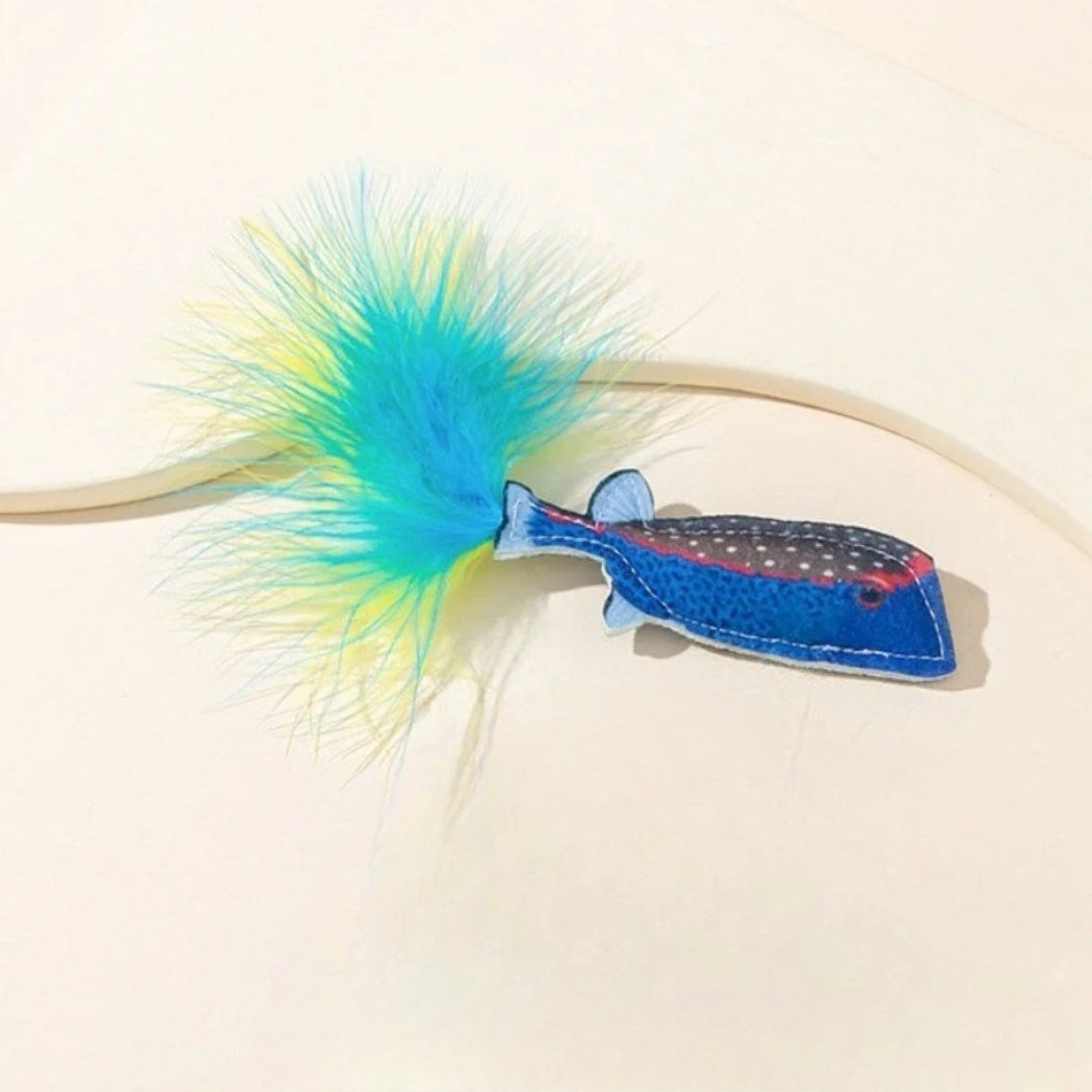 Moo - Feather Tail Fish Cat Toy