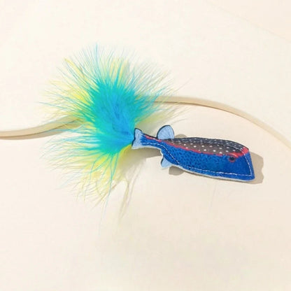 Moo - Feather Tail Fish Cat Toy