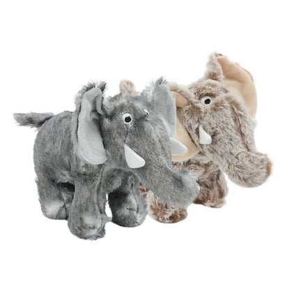 Petkin - Plush Elephant Dog Toy with Fuzzy Ears