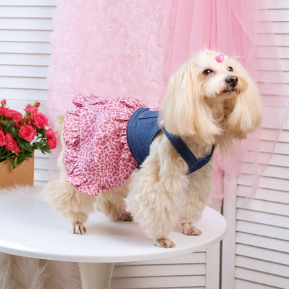 Ozzie - Heart Pocket Ruffle Hem Dog Dress