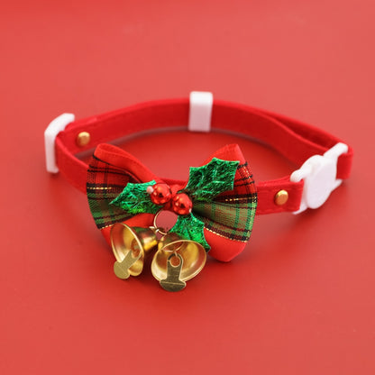 Christmoo - Christmas Bow Bell Cat Collar