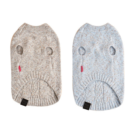 Ozzie - Speckled Ear Cutout Dog Pullover Sweater