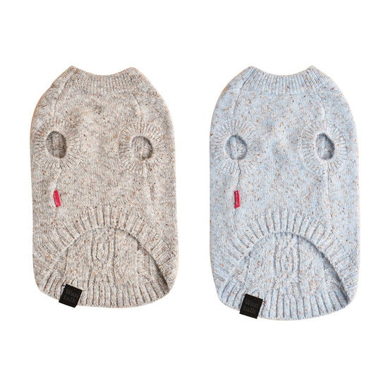 Ozzie - Speckled Ear Cutout Dog Pullover Sweater