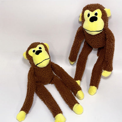 Petkin - Monkey Shaped Dog Squeaky Toy