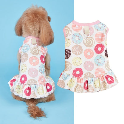 Ozzie - Playful Print Vest Style Pet Dress