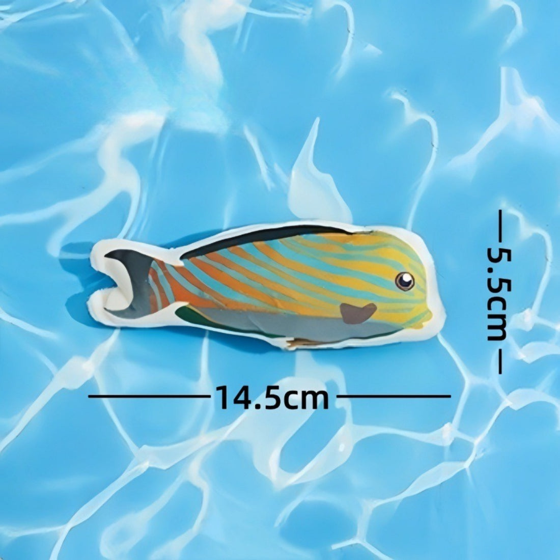 Moo fish plush cat toy displayed on a neutral background for product focus