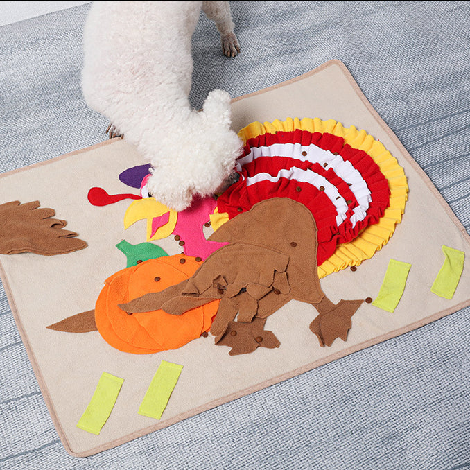 Halloweek - Turkey Dog Snuffle Mat