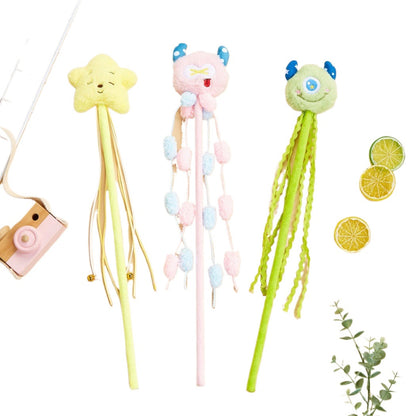 Moo - Character Topper Wand Cat Toy