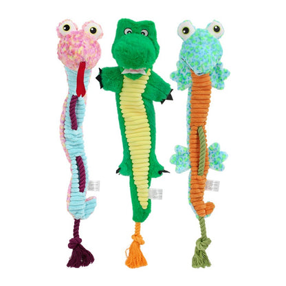 Petkin – Jungle Animal Plush Rope Dog Toy