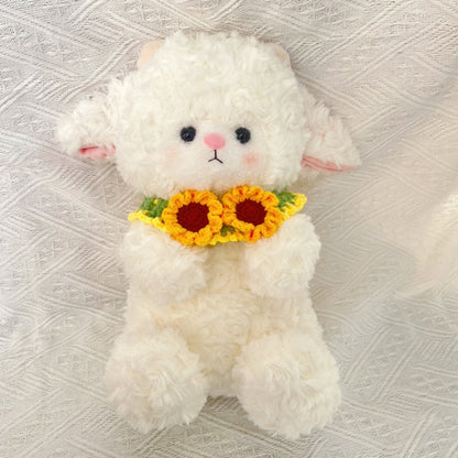 Mokka - Sunflower Crochet Tie-On Cat Collar