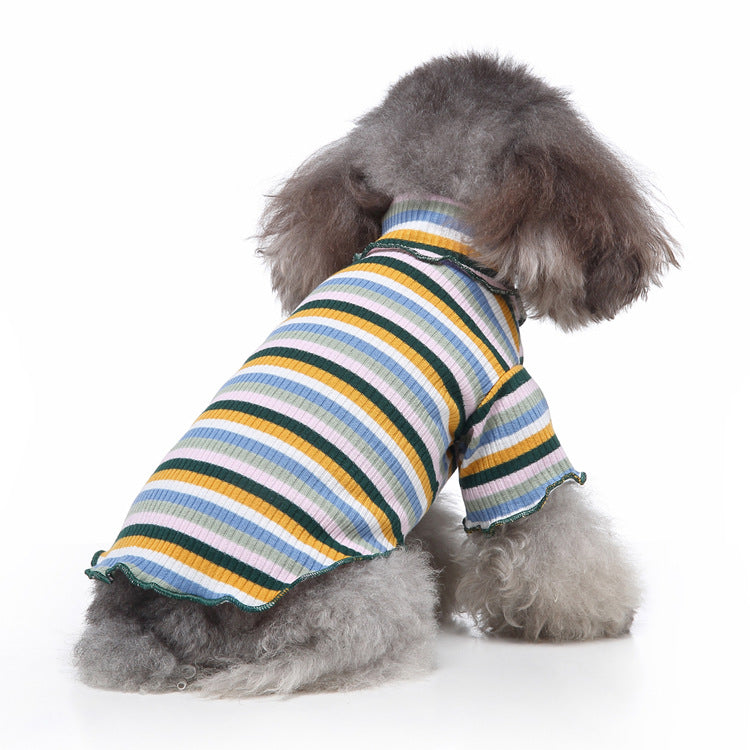 Ozzie - Colorful Stripe Dog Spring Coat