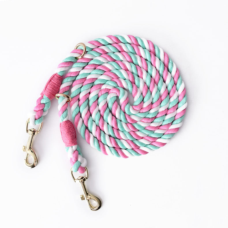 Loofie Handfree Dog Leash - Rainbow Color for Fun & Convenience