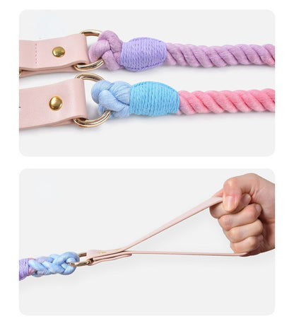 Loofie collar showcasing adjustable sizing for the perfect fit