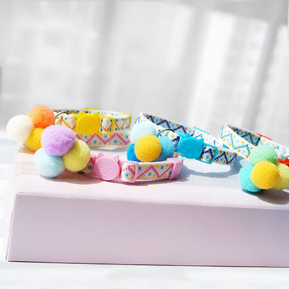 pin boards of Mokka Cat Collars on display