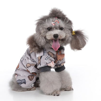 Ozzie dog sweater displayed flat showing front view