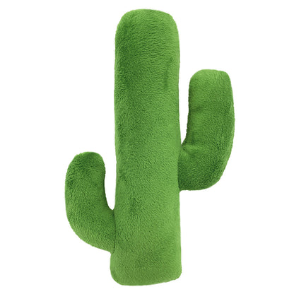 Close-up of Petkin cactus dog toy plush texture