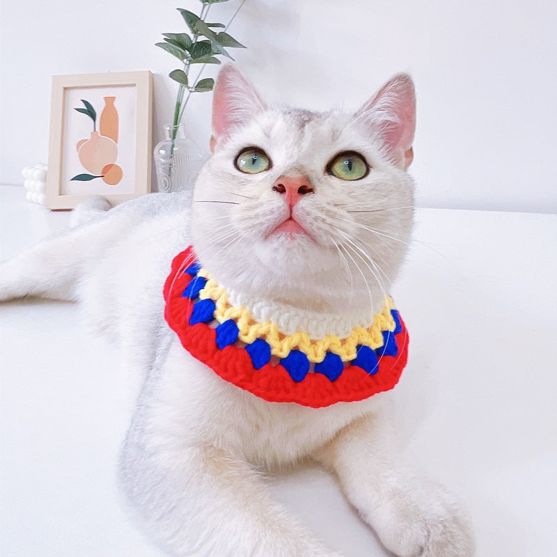Mokka - Knit Adjustable Cat Collar for Small Pets