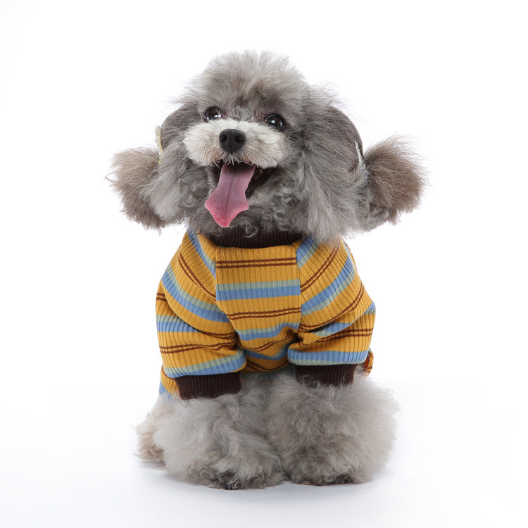 Ozzie - Soft Stripe Dog Pajamas