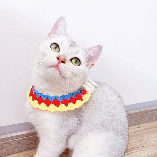 Mokka - Knit Adjustable Cat Collar for Small Pets