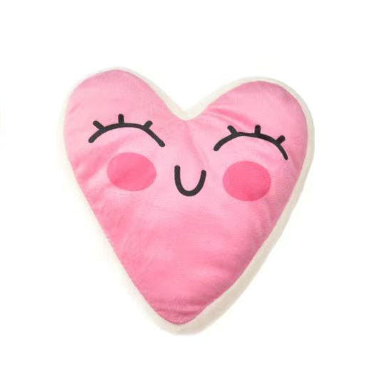 Close-up of the Petkin Valentine Puppy Toy's candy-themed design