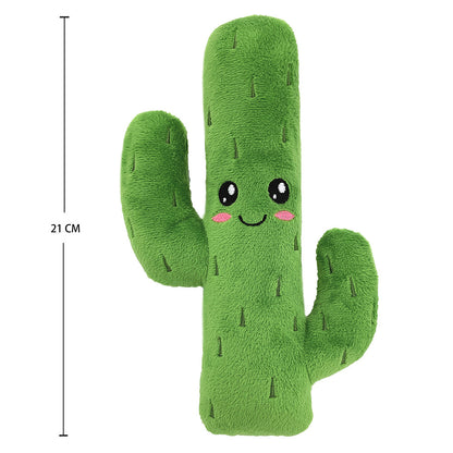 Size guide for Petkin cactus squeaky dog toy