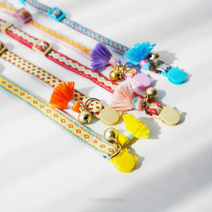 Mokka - Adjustable Cat Collar with Bell - Cheerhunting