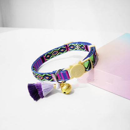 Mokka - Adjustable Cat Collar with Bell - Cheerhunting