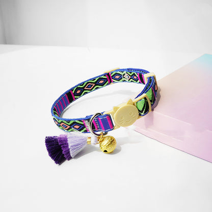Mokka - Adjustable Cat Collar with Bell - Cheerhunting