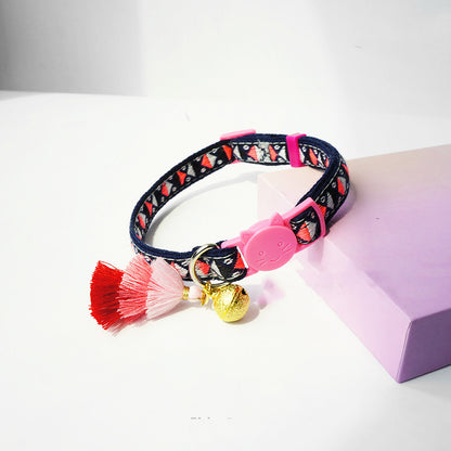 Mokka - Adjustable Cat Collar with Bell - Cheerhunting