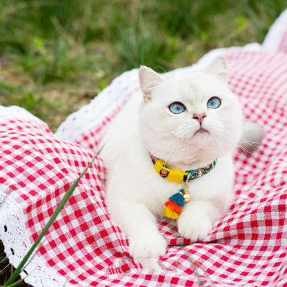 Mokka - Adjustable Cat Collar with Bell - Cheerhunting