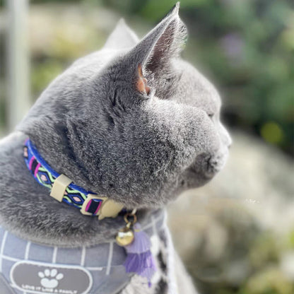 Mokka - Adjustable Cat Collar with Bell - Cheerhunting