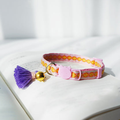 Mokka - Adjustable Cat Collar with Bell - Cheerhunting