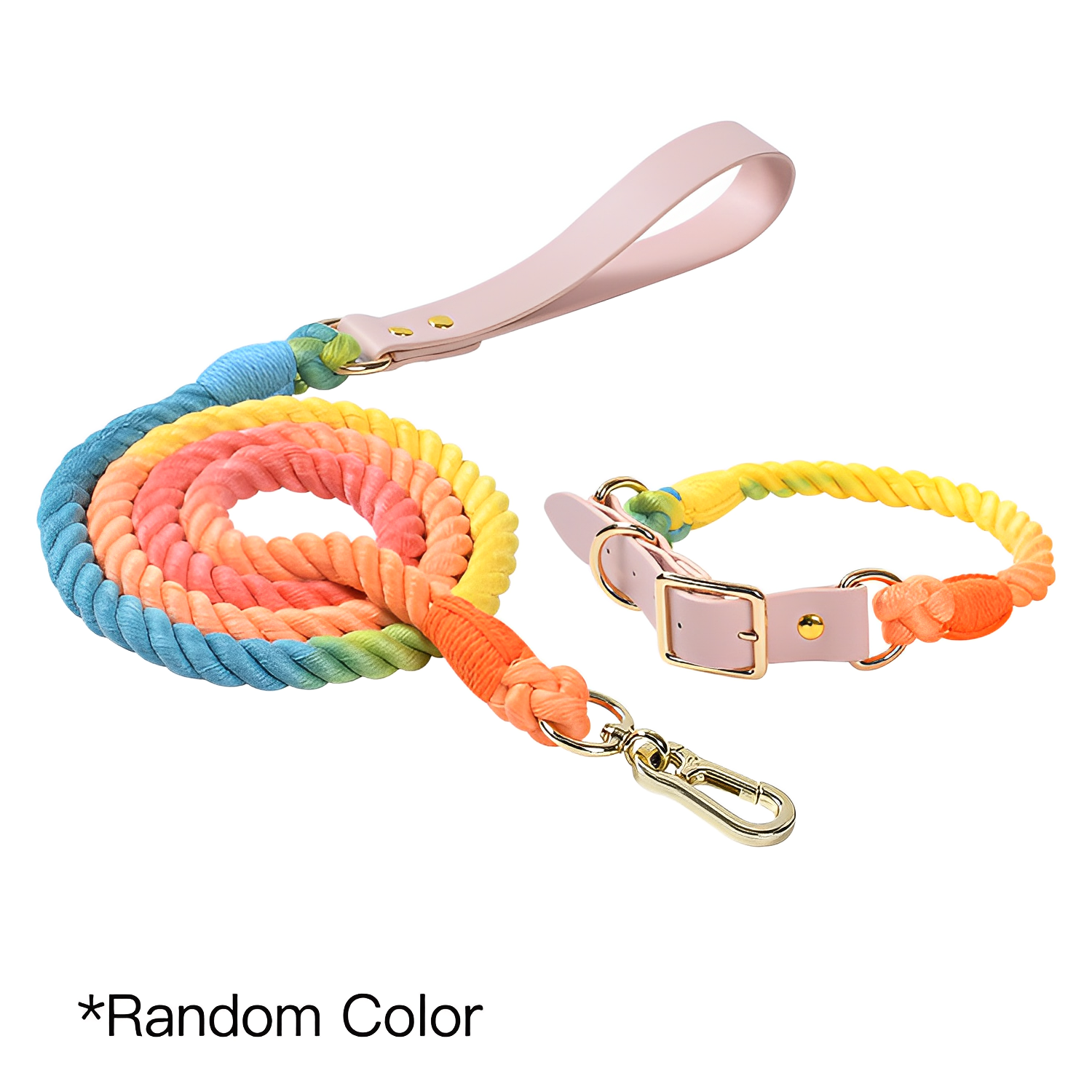  Loofie vibrant dog collar and leash set in various colors