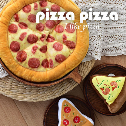 Petkin Pizza Dog Toy showcasing its pizza-shaped design